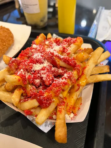 Hot Cheetos loaded fries